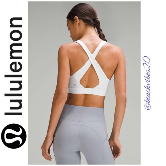 LULULEMON ATHLETICA Envital Bra *Medium Support, D/DD Cup White NWT - Picture 3 of 16
